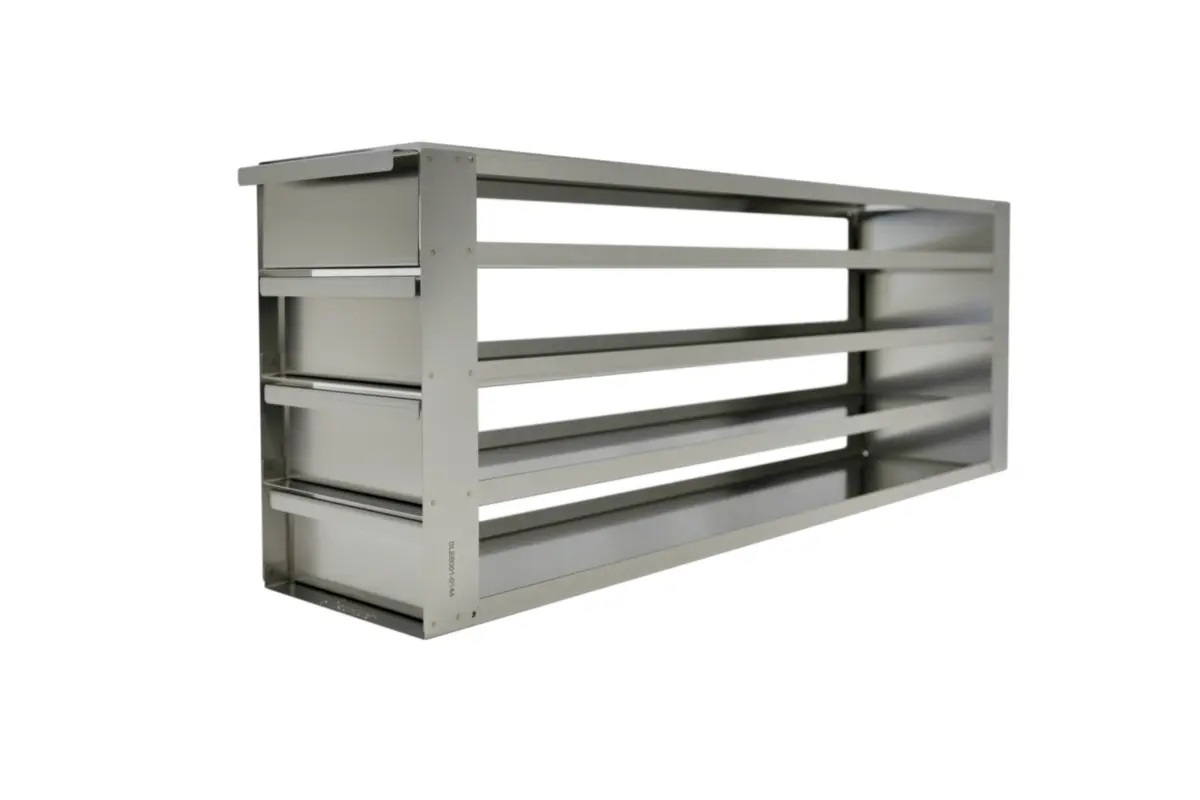 16 Place freezer Racks with pull out shelves (4 x 4),  for use with StarStore 100 storage boxes, new superior quality