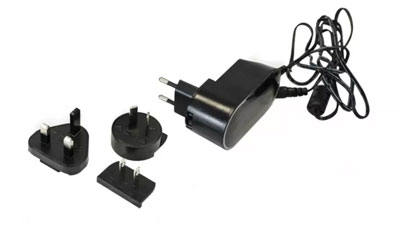 Minicentrifuge, power supply with exchangeable plugs, AC2DC, 24V, 1A EU, UK, US, AUS